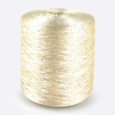 Бобина пайетки Sequin 800 м. (HMX 003, Ваниль Серебро)