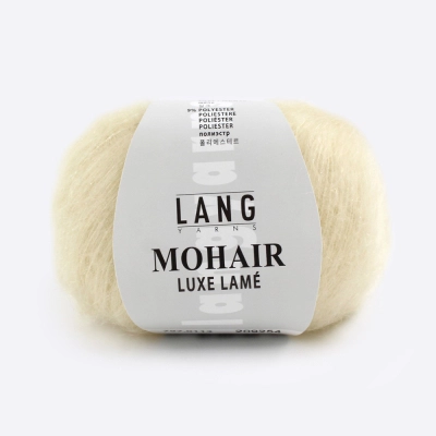 Пряжа Lang Mohair Luxe Lame (797.0113, Кремовый)