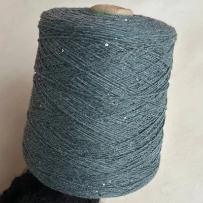 Бобина Cashmere Shine by Loro Piana (97% кашемир, 3% пайетки), 320 м. (81835, Рокфор)