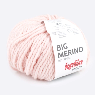 Пряжа Katia Big Merino (778.57, Нюдовая пудра)