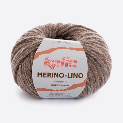 Пряжа Katia Merino-Lino (502, Молочный шоколад) Пряжа Katia Merino-Lino (502, Молочный шоколад)
