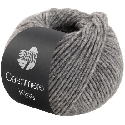 Пряжа Lana Grossa Cashmere Kiss (63600, 106 Серый волк)