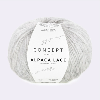 Пряжа Katia Alpaca Lace (1338.80, Платина)