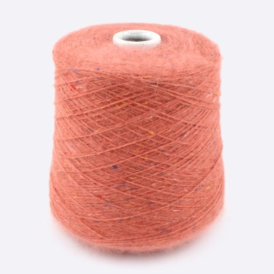 Бобина ангора, Angora Spiky Tweed, (80% ангора, 20% ПА) 100 гр, 450 м. (1644, Коралловый румянец)