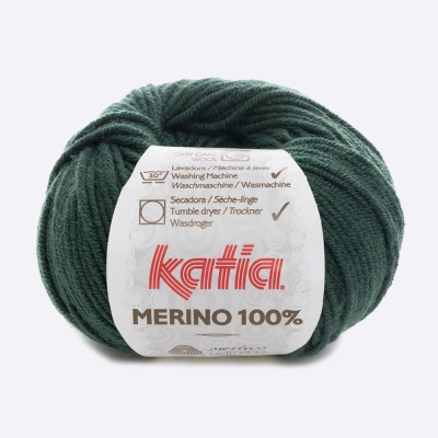 Пряжа Katia Merino 100% (449.48, Изумрудный лес)