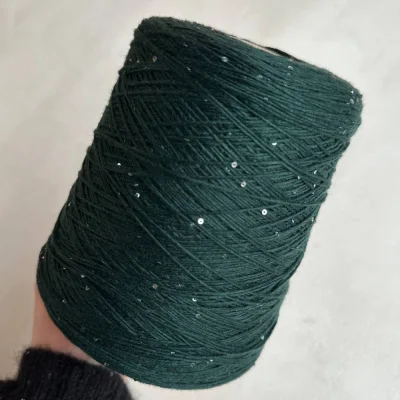 Бобина Cashmere Shine by Loro Piana (97% кашемир, 3% пайетки), 320 м. (64341, Хлориум)