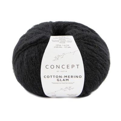 Пряжа Katia Cotton-Merino Glam (1300.306, Ночной)