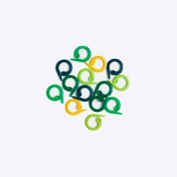 Маркер для вязания желтый/зеленый/светло-зеленый/темно-бирюзовый Круг KnitPro арт. 10898