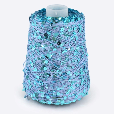 Бобина Пайетки, CARILLON 2000 (50% хлопок, 50% пайетки) 200 м. (670177, Пурпурное небо)