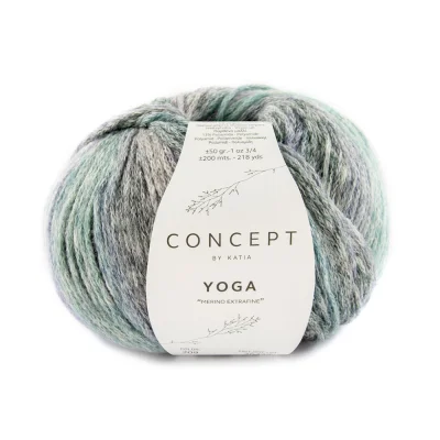 Пряжа Katia Yoga (1201.209, Ментоловый вереск)