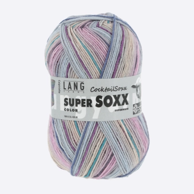 Пряжа Lang Yarns Super Soxx Color 4-Fach (901.0287, Фиалковый вереск)
