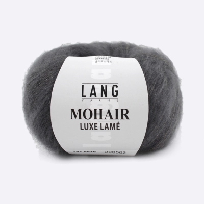 Пряжа Lang Mohair Luxe Lame (797.0070, Серый мрамор)