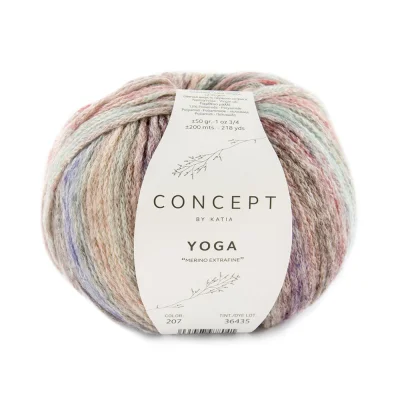 Пряжа Katia Yoga (1201.207, Вино в шоколаде)