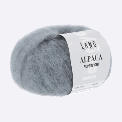 Пряжа Lang Yarns Alpaca Superlight (0003, Дымчатый серый)