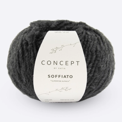Пряжа Katia Soffiato (1252.113, Графитовая тень)